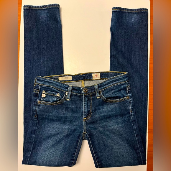 AG Jeans Medium Blue Wash ‘The Stevie’ Size 26R Slim Straight Jeans - Picture 6 of 13